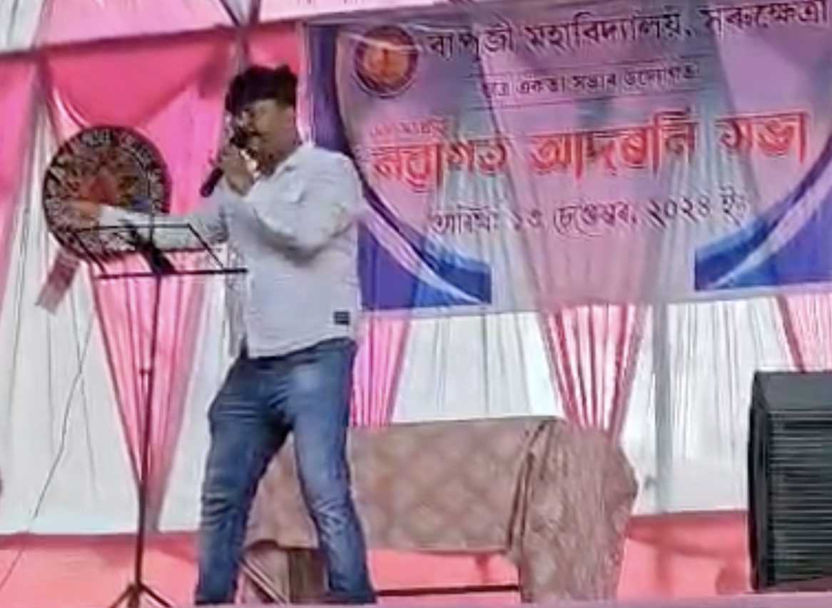 Dr. Munin Saikia performing