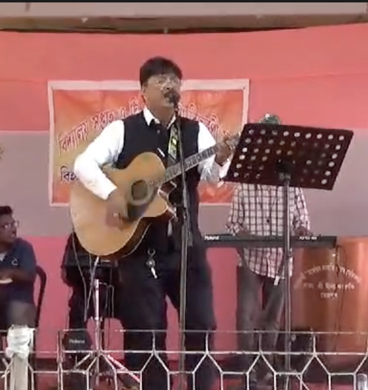 Dr. Munin Saikia performing